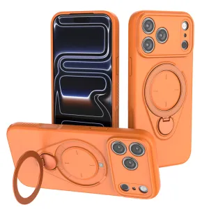 Fashion Solid Color Magnetic Skin-Absorbing Bracket Drop-Resistant Iphone Case