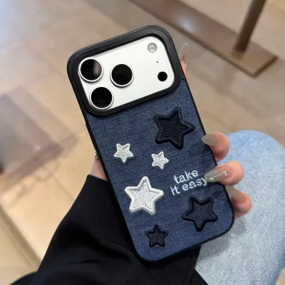 Fashion Star Embroidered Drop-Resistant PC Protective Case