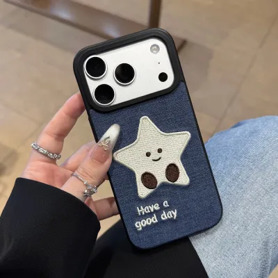 Fashion Star Embroidered Drop-Resistant PC Protective Case