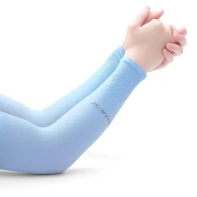 Fashion Summer Solid Color Ice Silk Sun Protection Sleeves
