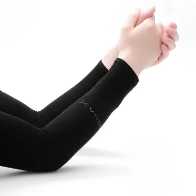 Fashion Summer Solid Color Ice Silk Sun Protection Sleeves