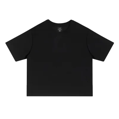 Men's Casual Loose Fit Cotton Short Sleeve T-Shirt Summer Solid Color Round Neck
