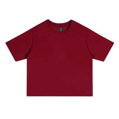 Men's Casual Loose Fit Cotton Short Sleeve T-Shirt Summer Solid Color Round Neck