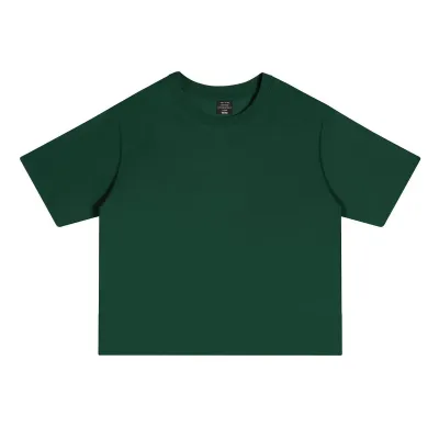 Men's Casual Loose Fit Cotton Short Sleeve T-Shirt Summer Solid Color Round Neck