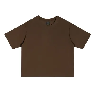 Men's Casual Loose Fit Cotton Short Sleeve T-Shirt Summer Solid Color Round Neck