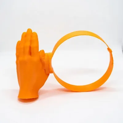 Fashion Creative Funny Solid Color Hands-Free Hand Shade Hat