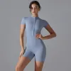 6657 Shorts Jumpsuit-Airy Blue