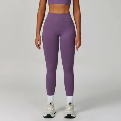 Women Fashion Sexy Solid Color Seamless Quick-Drying Tight Yoga Pants Leggings