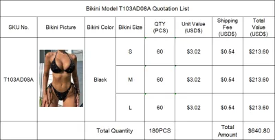 Separate Quotation Women Bikini Model T103AD08A