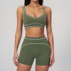 7028 Bra 7028 Shorts-Smoke Moss Green