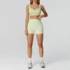 7028 Bra 7028 Shorts-Lime Green