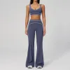 7028 Bra 7028-2 Wide Leg Pants-Dai Blue