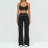 7028 Bra 7028-2 Wide Leg Pants-Premium Black