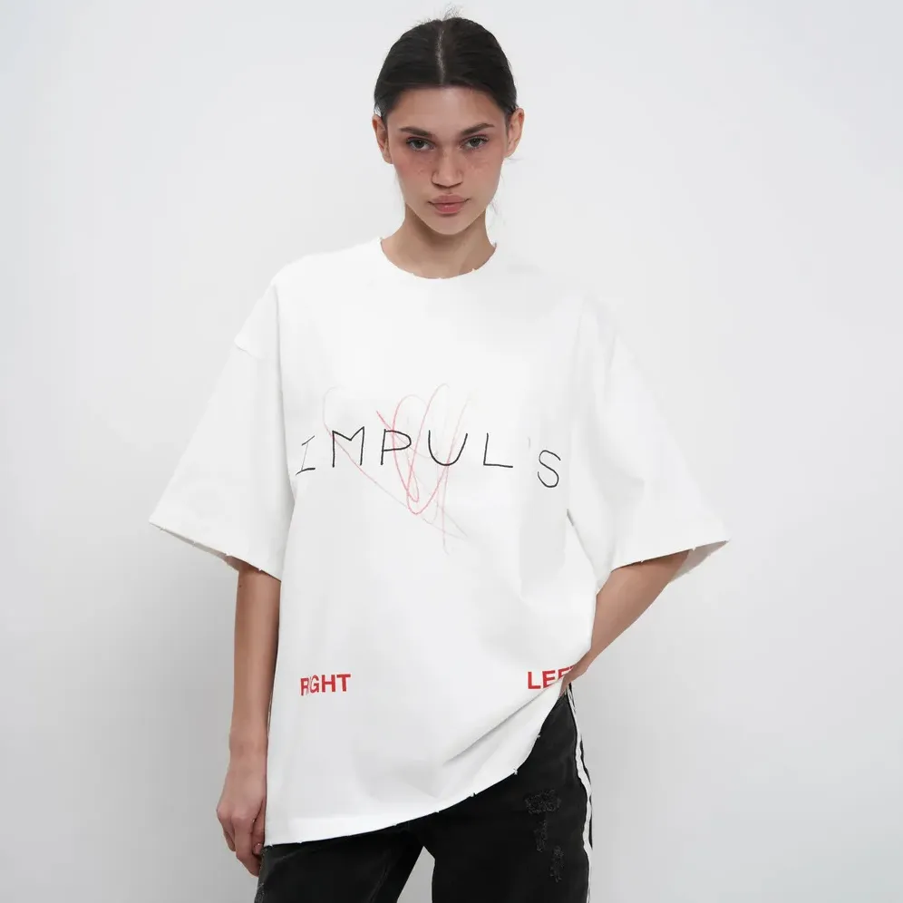 Women Fashion Casual Letter Printed Cotton Short Sleeve Loose T-Shirt