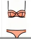 Women Fashion Sexy Contrast Color Bikini Swimsuit