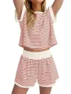 Red Stripe On White Background