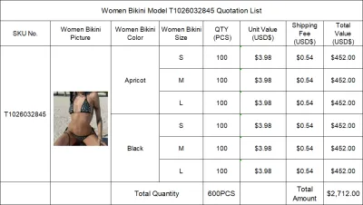 Separate Quotation Women Bikini Model T1026032845