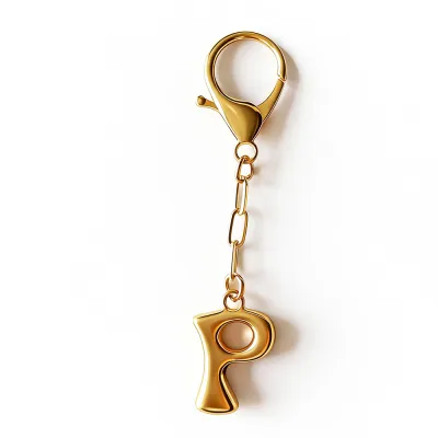 Women Fashion 26 Alphabet Pendant Bag Keychain Zinc Alloy