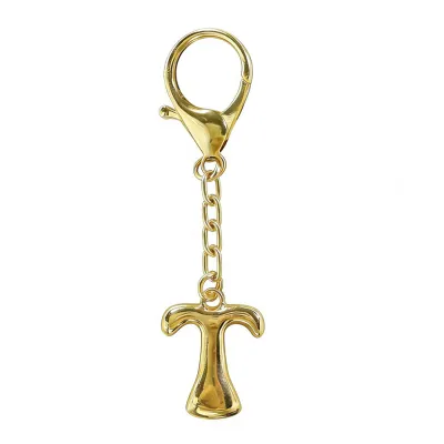Women Fashion 26 Alphabet Pendant Bag Keychain Zinc Alloy