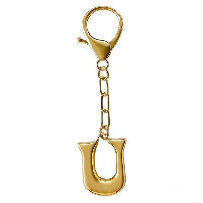 Women Fashion 26 Alphabet Pendant Bag Keychain Zinc Alloy