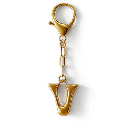 Women Fashion 26 Alphabet Pendant Bag Keychain Zinc Alloy