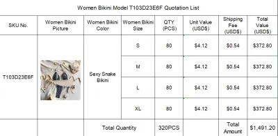 Separate Quotation Women Bikini Model T103D23E6F