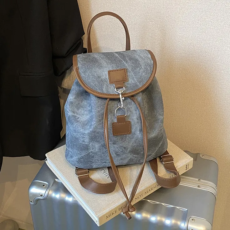 Women Fashion Casual Retro Outgoing PU Leather Backpack