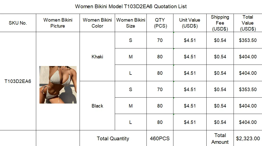 Separate Quotation Women Bikini Model T103D2EA6