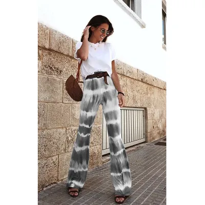 Women Fashion Casual Summer Vacation Printed Loose Pants