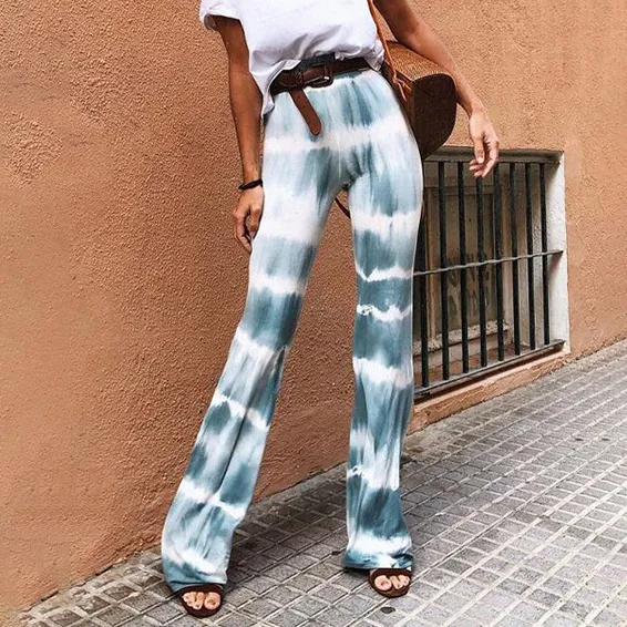 Women Fashion Casual Summer Vacation Printed Loose Pants