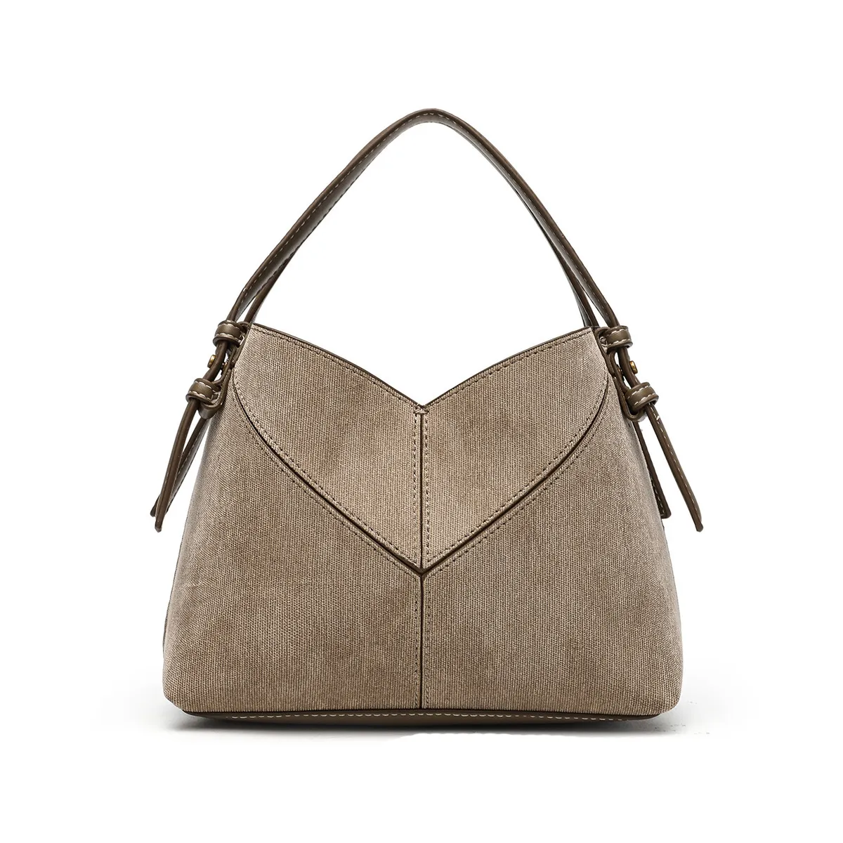 Women Fashion Casual Simple Solid Color Handbag