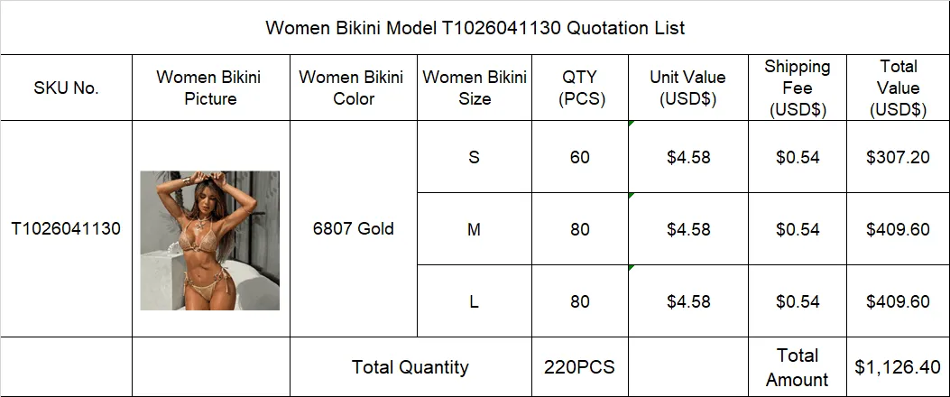 Separate Quotation Women Bikini Model T1026041130