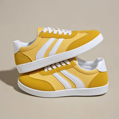 Women Fashion Casual Lace Up Soft Sole Non Slip Breathable German Trainers Sneakers Plus Size