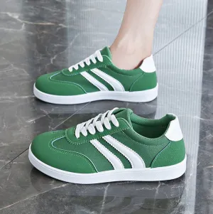 Women Fashion Casual Lace Up Soft Sole Non Slip Breathable German Trainers Sneakers Plus Size