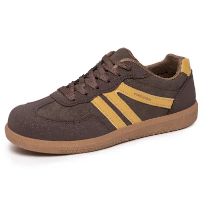 Women Fashion Casual Color Block Lace-Up Soft Sole German Trainers Sneakers Plus Size