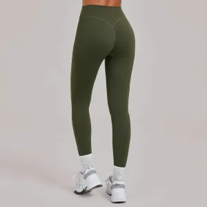 Women Fashion Casual Simple Solid Color Quick-Dry Tight Yoga Sports Leggings