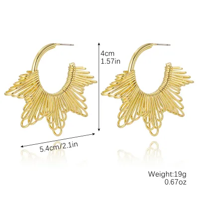 Personalized Multi-Layer Heart-Shaped Metal Earrings