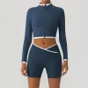 Navy Blue: Coat Shorts
