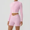 Pink: Coat Shorts