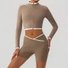Khaki: Coat Shorts