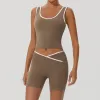 Khaki: Vest Shorts
