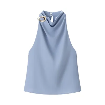 Summer Women Fashion Neck Top