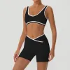 Black: Bra Shorts