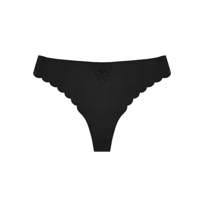Women Fashion Sexy Simple Solid Color Hollow-Out Low-Waisted Thong