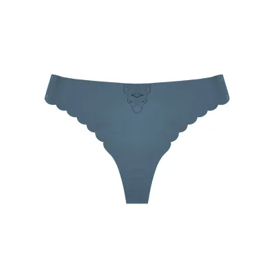 Women Fashion Sexy Simple Solid Color Hollow-Out Low-Waisted Thong
