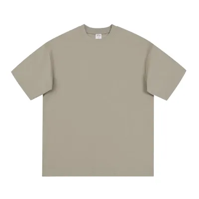 Men's Fashion Casual Summer Solid Color Quick-Drying Short-Sleeve Combed Cotton T-Shirt