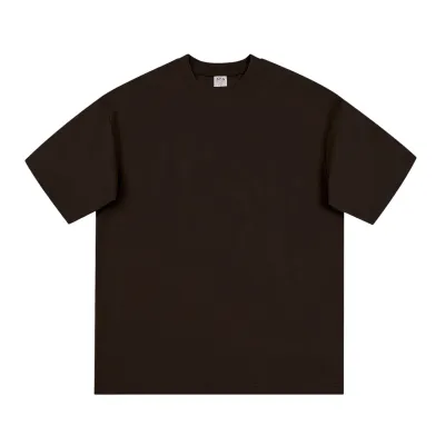 Men's Fashion Casual Summer Solid Color Quick-Drying Short-Sleeve Combed Cotton T-Shirt