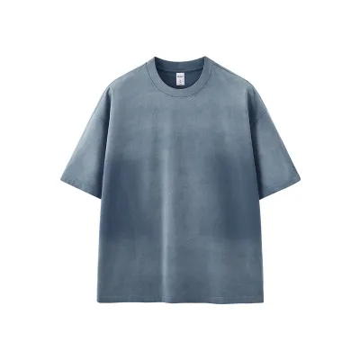 Men's Fashion Casual Summer Gradient Short Sleeve Loose T-Shirt