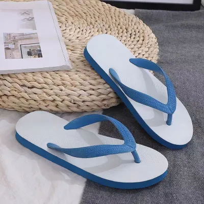 Men Fashion Casual Simple Flip-Flops Rubber Slippers