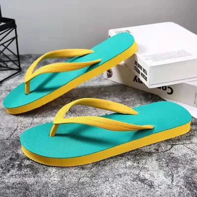 Men Fashion Casual Simple Flip-Flops Rubber Slippers